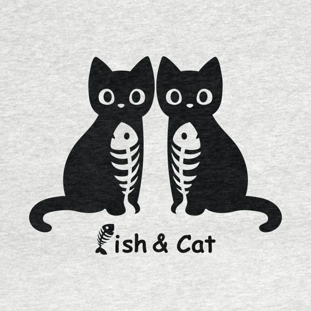 Fish and Cat by Anicue